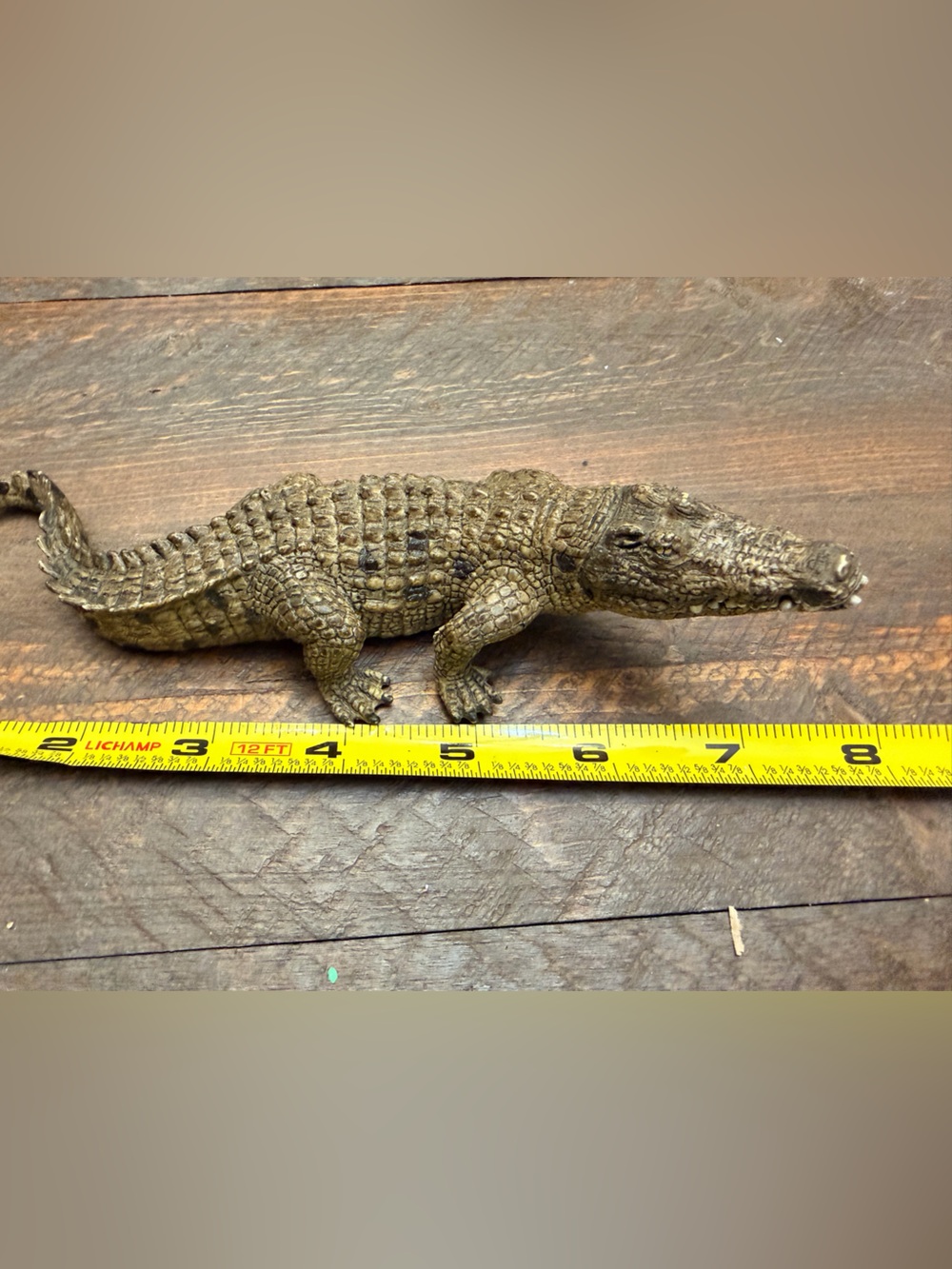 2014 Schleich Alligator 7.5" Realistic Animal Figure GUC collectible